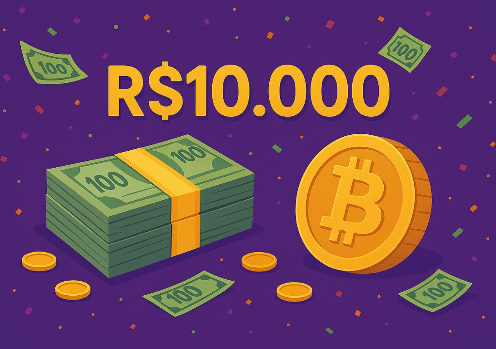 10 MIL REAIS NO PIX OU BITCOIN